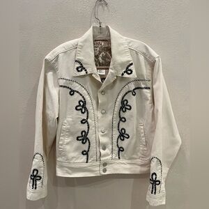 Embroidered denim jacket by Sam & Libby size medium